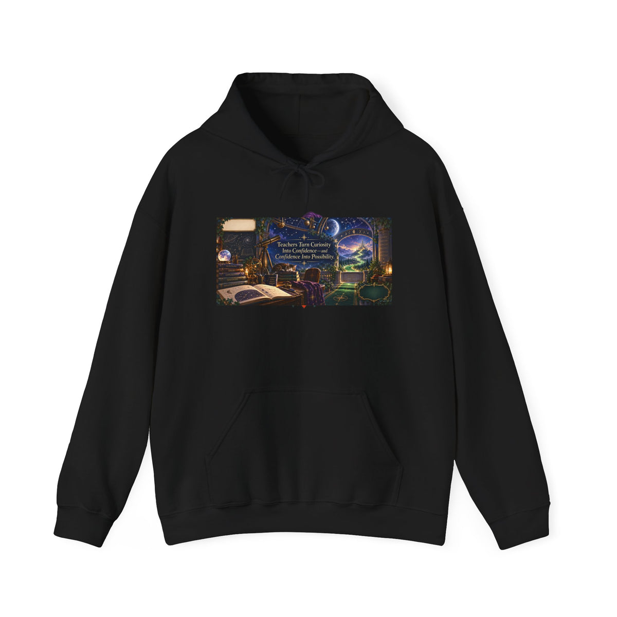 Moonlit Observatory of Possibility Teacher Hoodie | Mythikal Sundries™