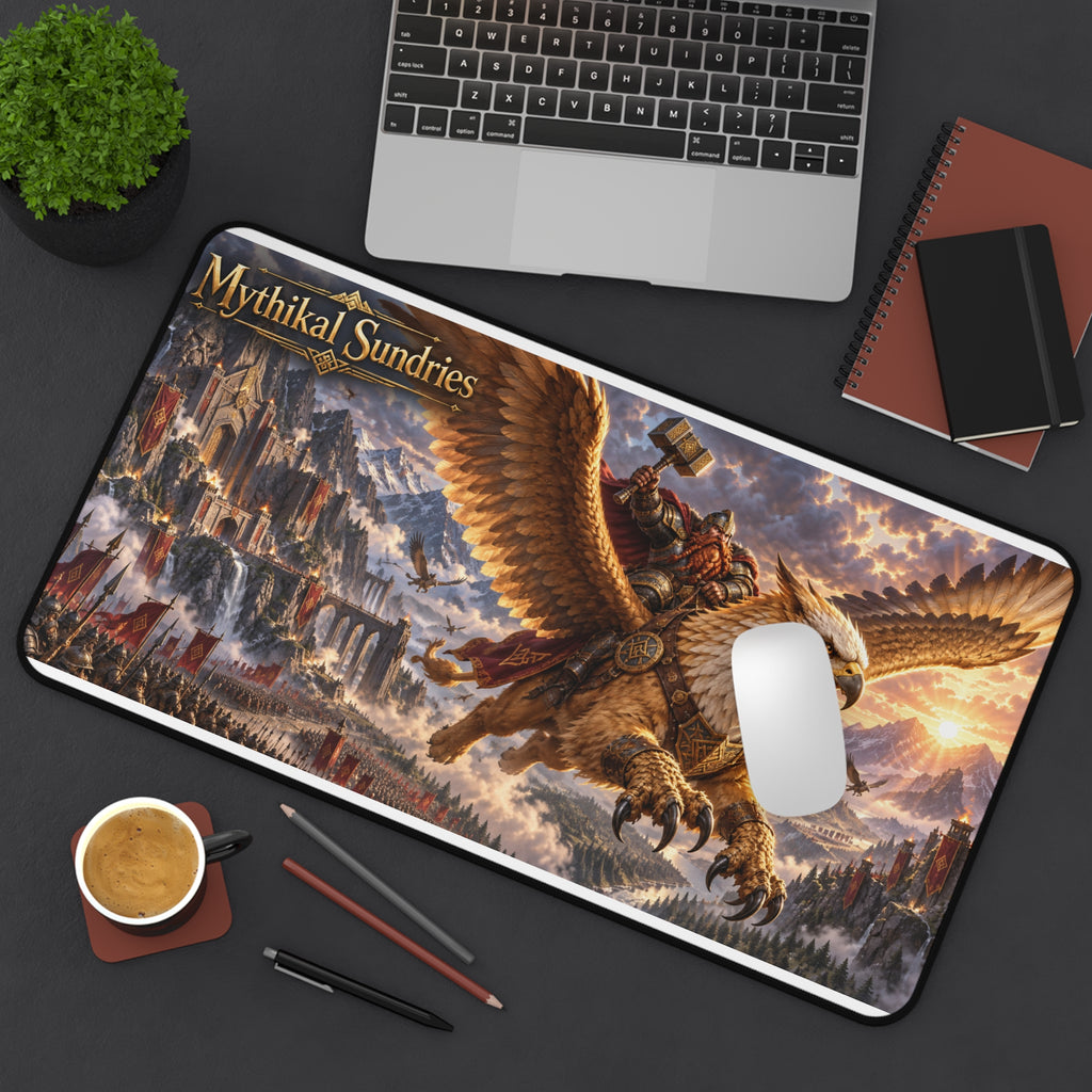 Gryphon Battle Desk Mat — Mythical Sundries Gaming Mouse Pad