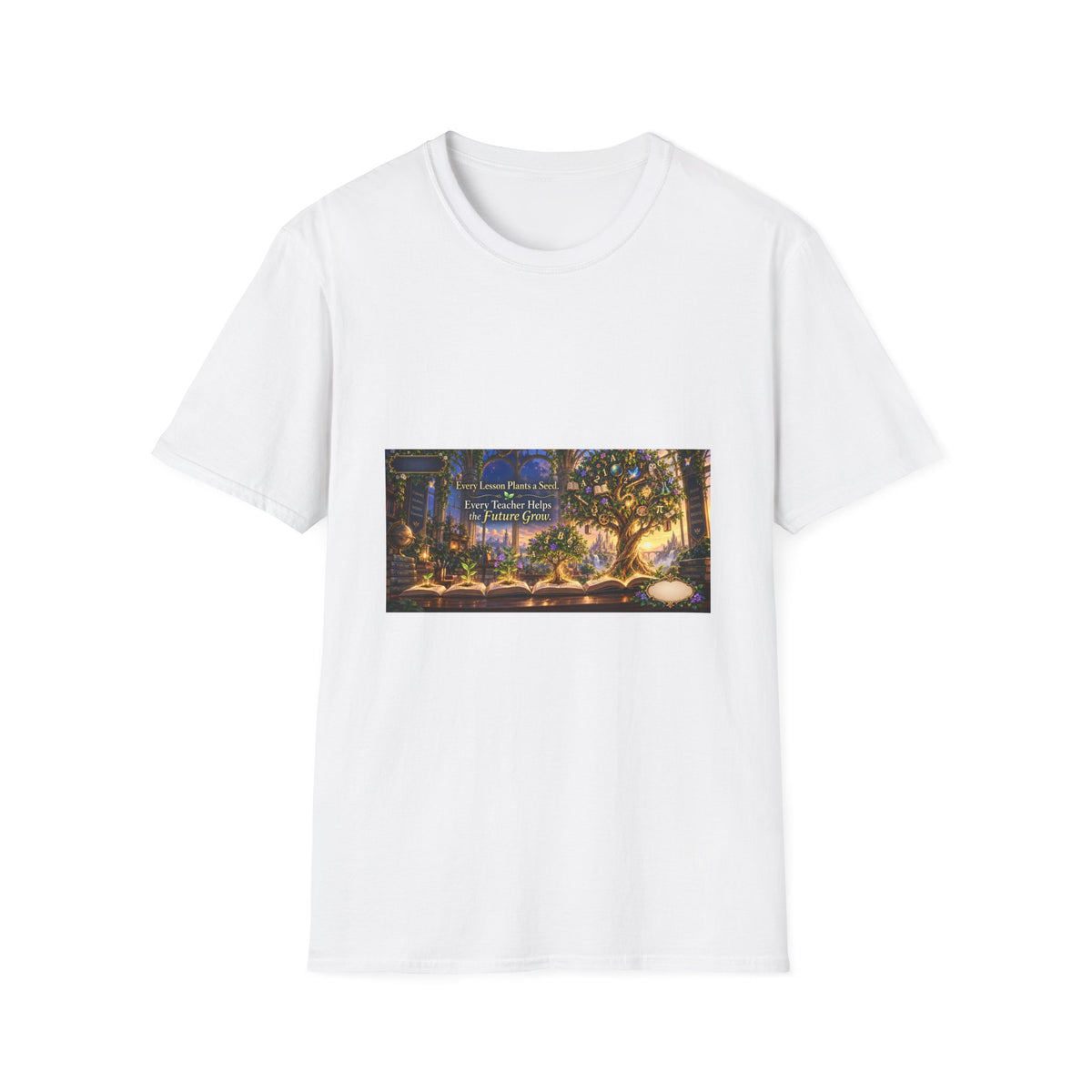 Enchanted Classroom Where Knowledge Grows Teacher T-Shirt | Mythikal Sundries™