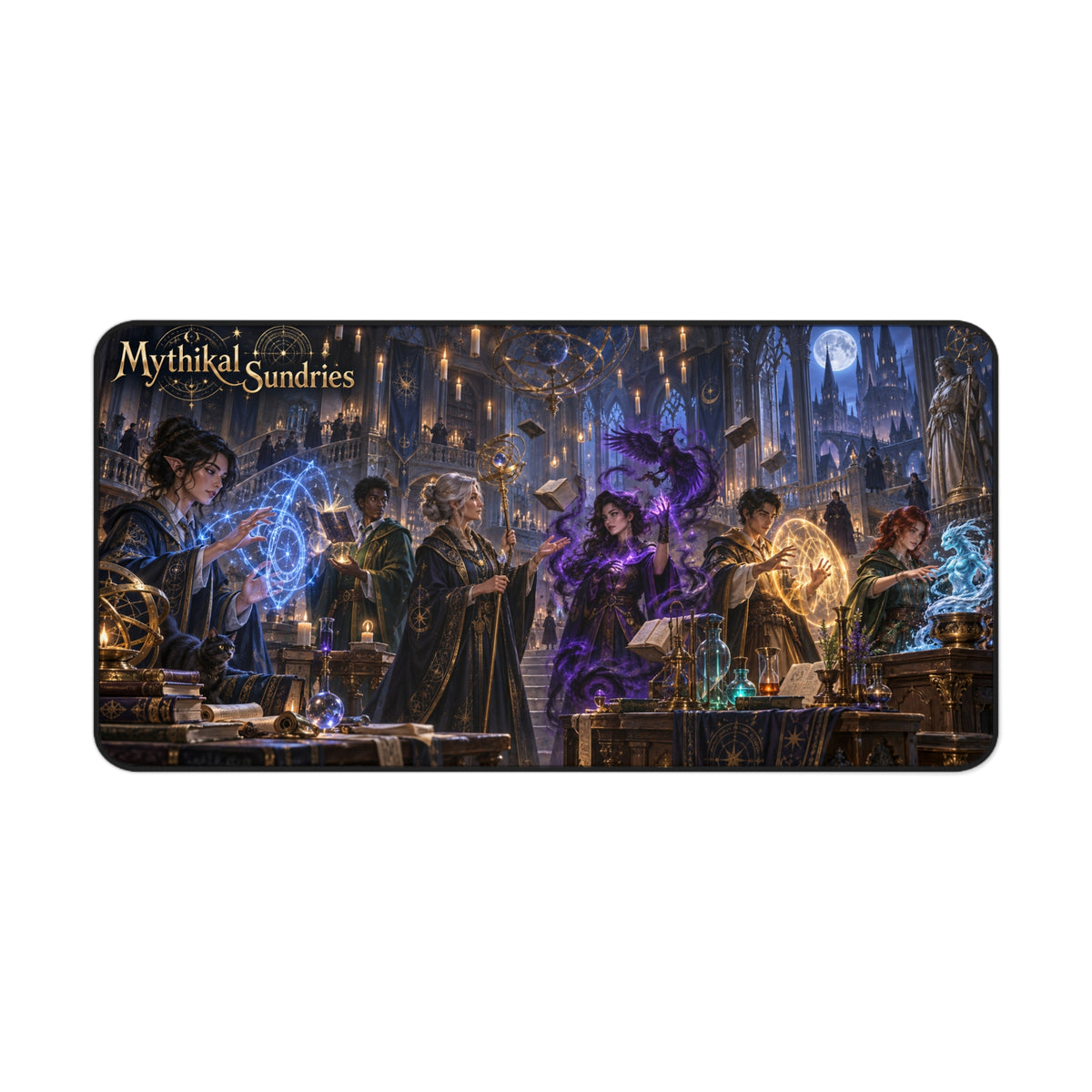 Mages & Warlocks Magic School Extended Desk Mat