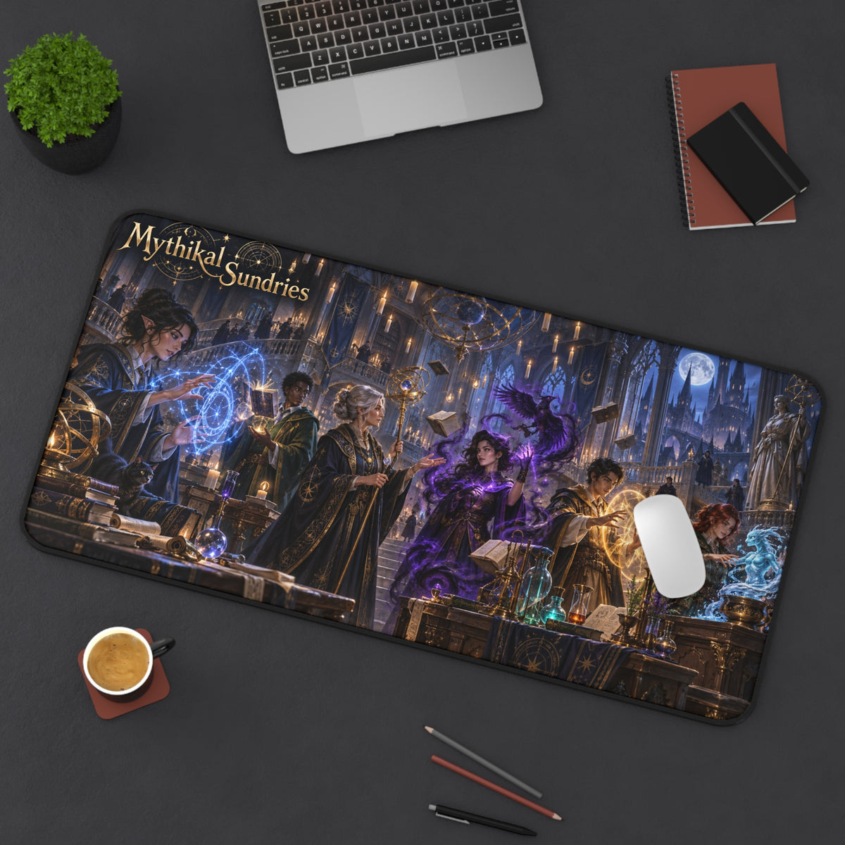 Mages & Warlocks Magic School Extended Desk Mat