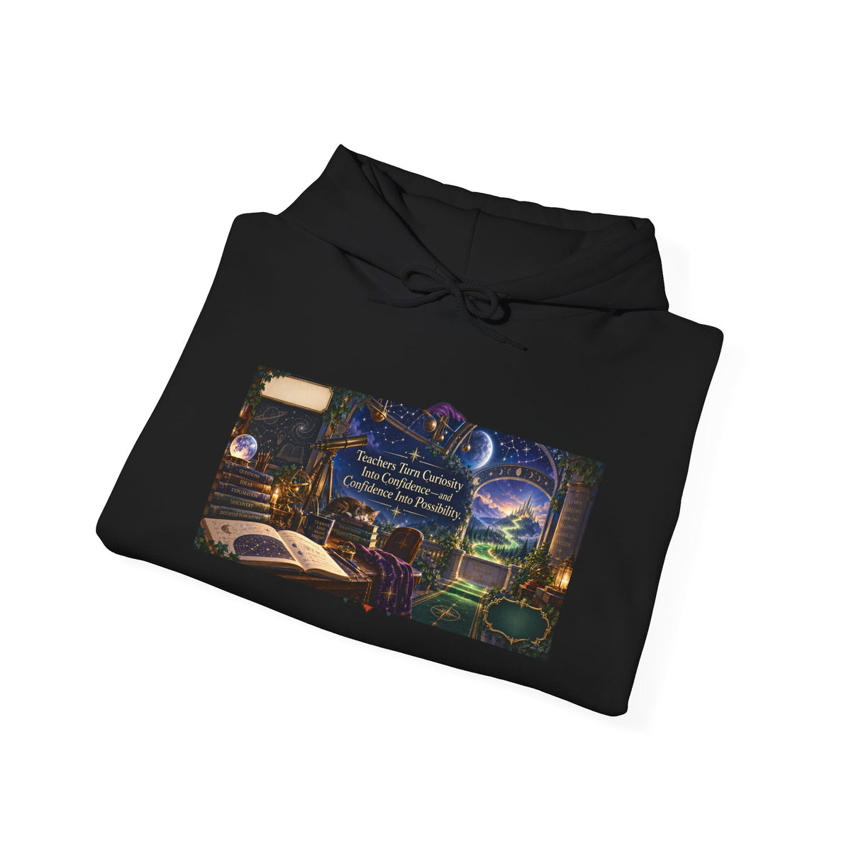 Moonlit Observatory of Possibility Teacher Hoodie | Mythikal Sundries™