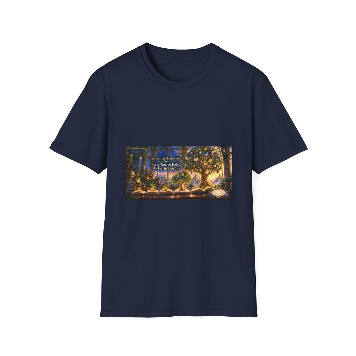 Enchanted Classroom Where Knowledge Grows Teacher T-Shirt | Mythikal Sundries™