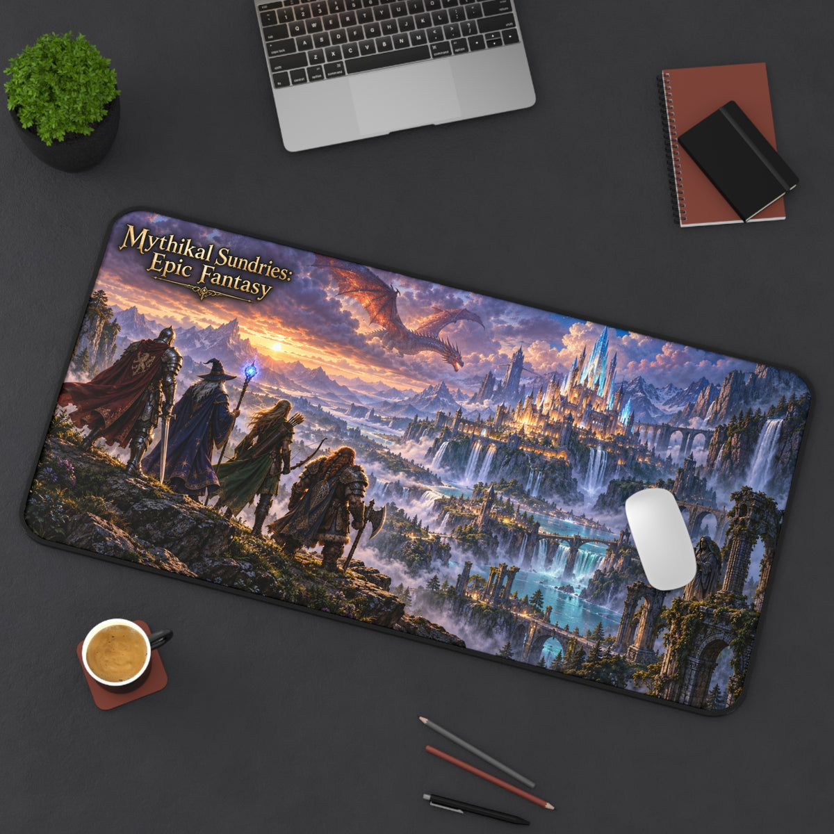 Mythikal Sundries Epic Fantasy Extended Desk Mat