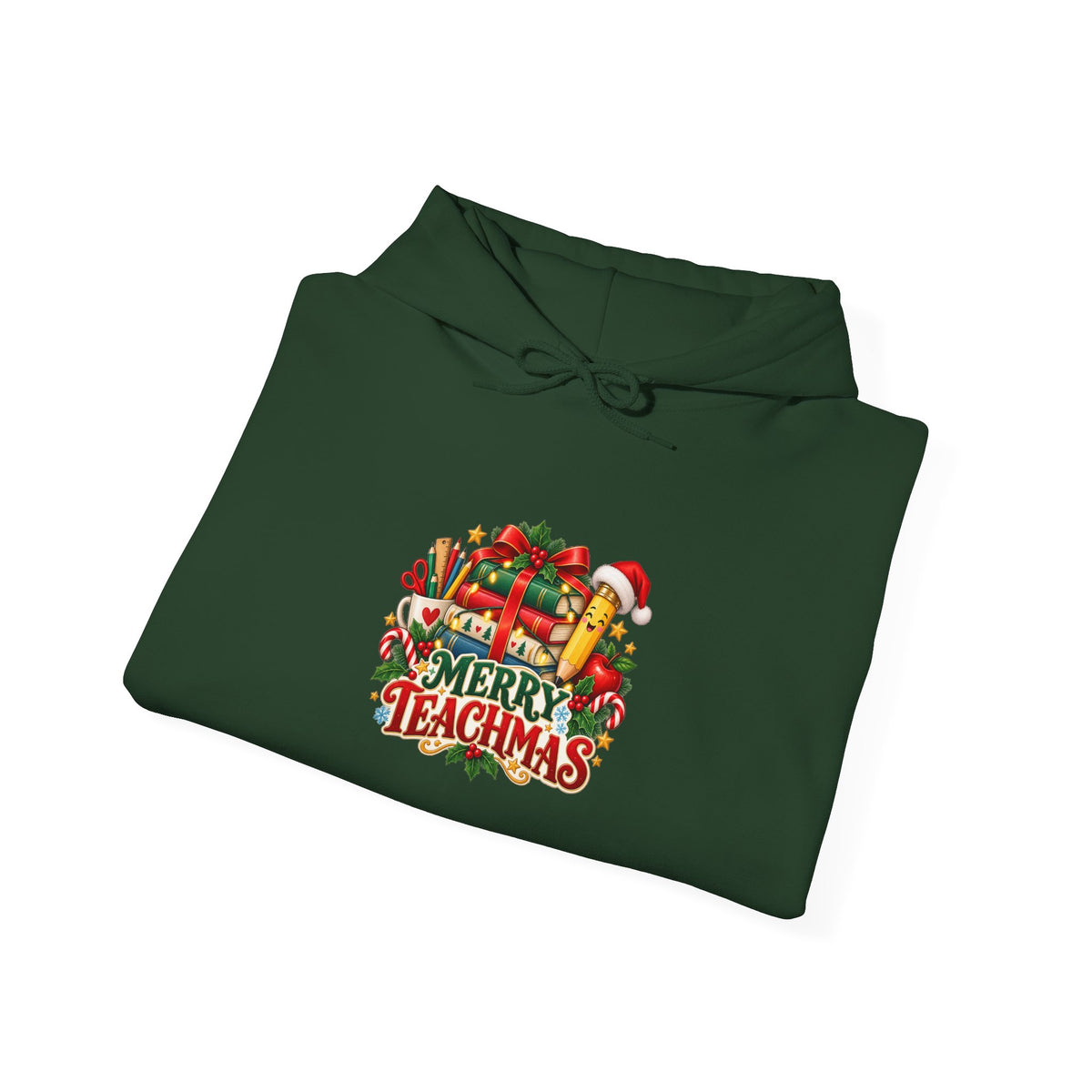 Merry Teachmas Christmas Teacher Hoodie