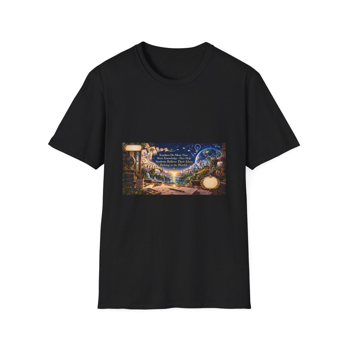 From Classroom Sketches to Worlds Teacher T-Shirt | Mythikal Sundries™