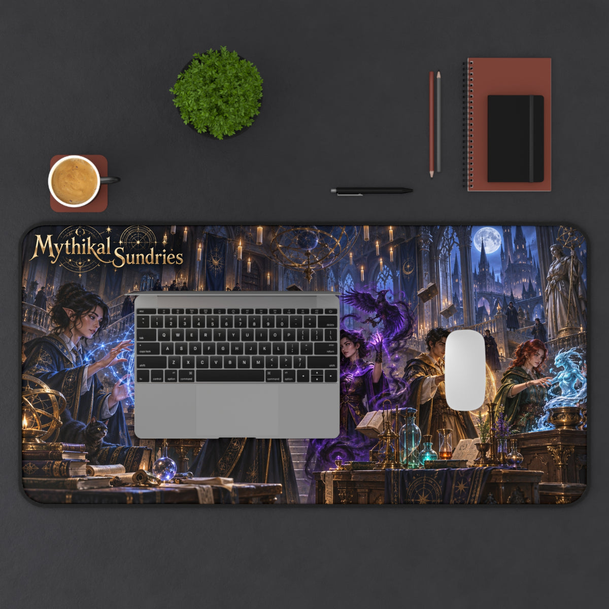 Mages & Warlocks Magic School Extended Desk Mat