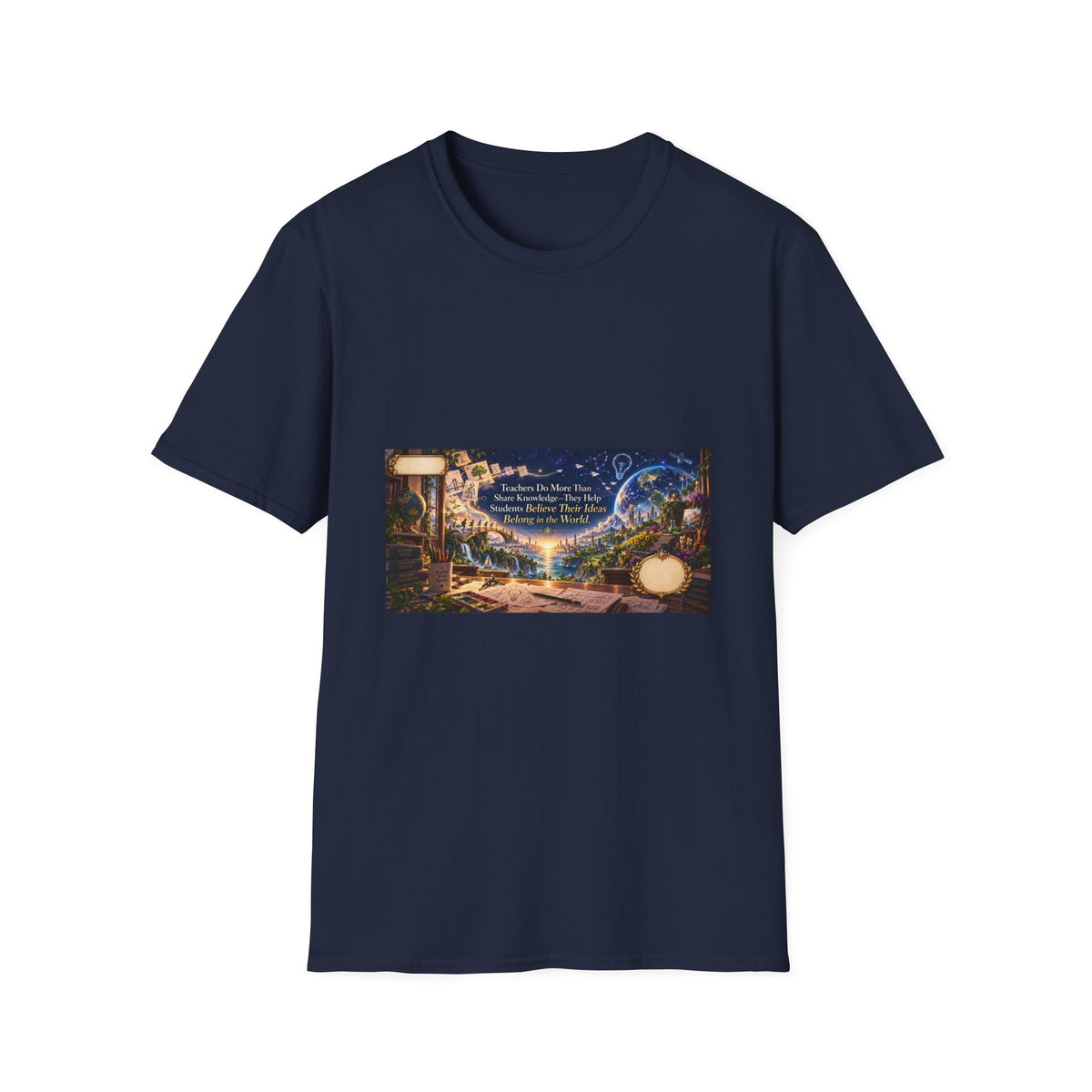 From Classroom Sketches to Worlds Teacher T-Shirt | Mythikal Sundries™