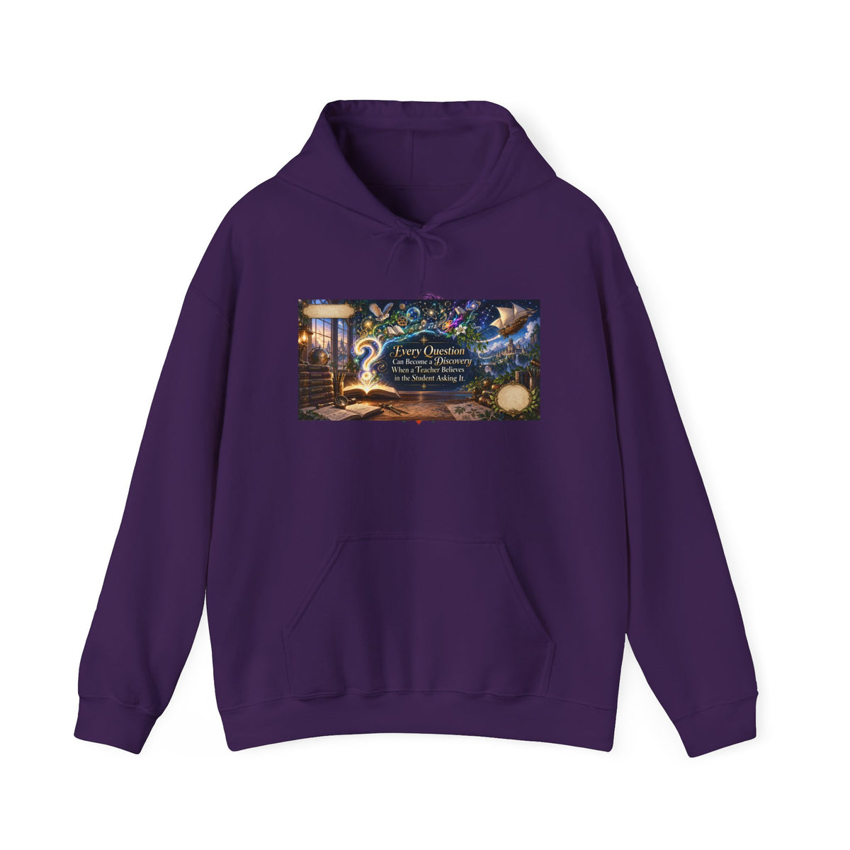 Questions Become Discoveries Teacher Hoodie | Mythikal Sundries™