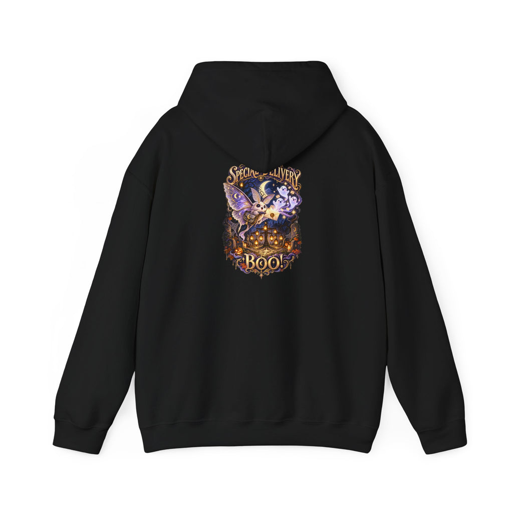Special Delivery Boo! Halloween Moth Unisex Hoodie | Mythikal Sundries™