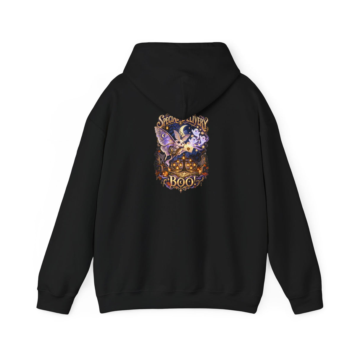 Special Delivery Boo! Halloween Moth Unisex Hoodie | Mythikal Sundries™