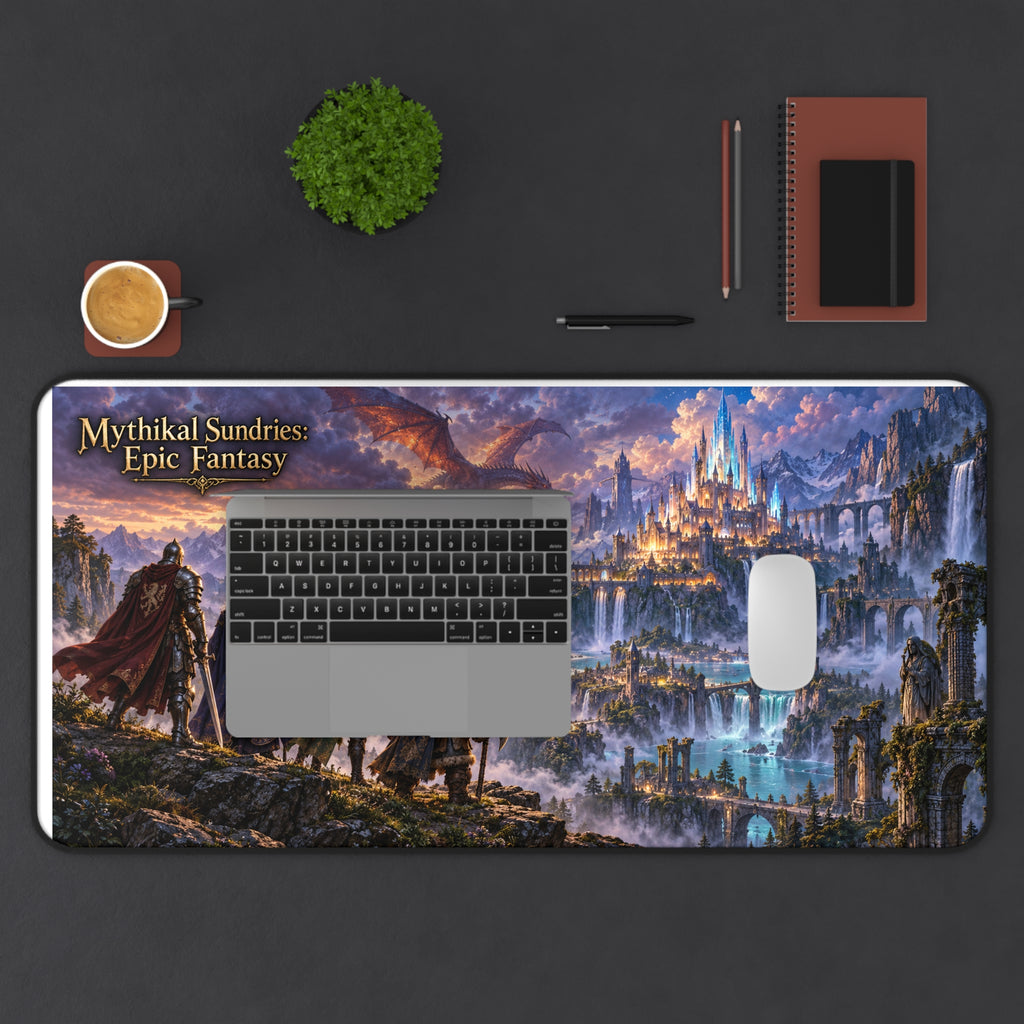 Epic Fantasy Desk Mat — Mythikal Sundries 'Epic Fantasy' Scenic Gaming Mouse Pad