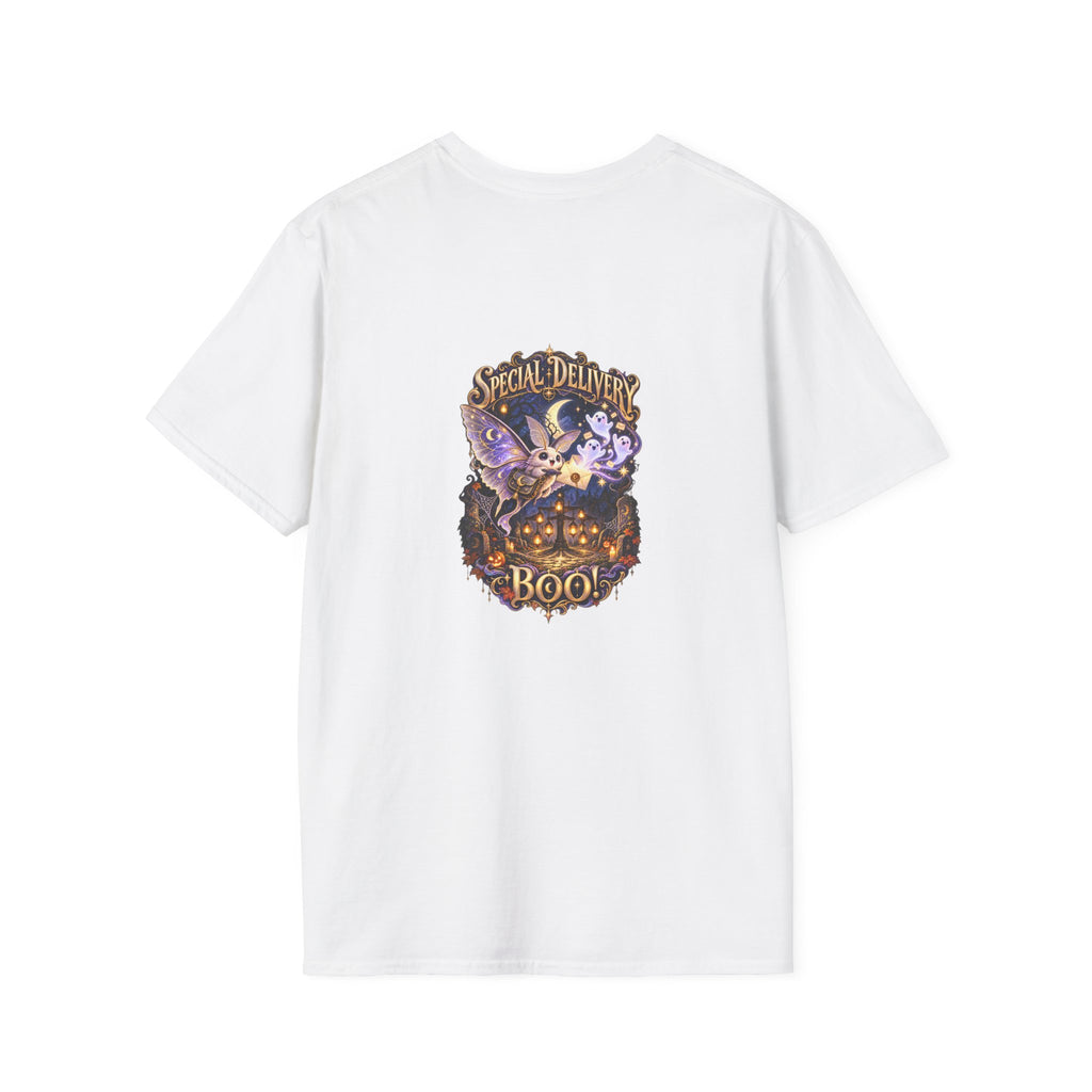 Special Delivery Boo! Halloween Moth Unisex T-Shirt | Mythikal Sundries™