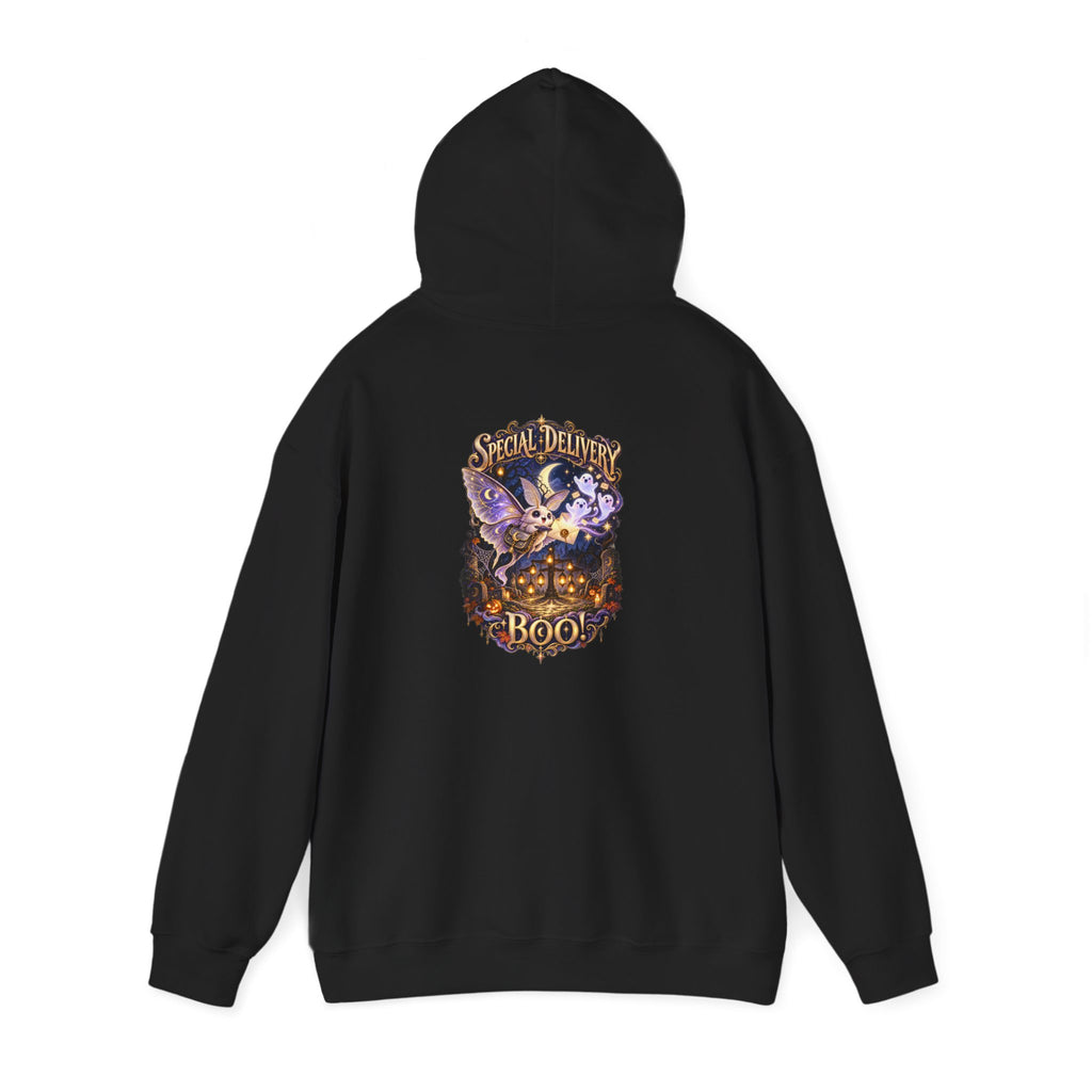 Special Delivery Boo! Halloween Moth Unisex Hoodie | Mythikal Sundries™