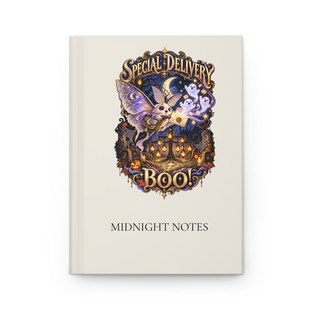 Midnight Notes | Special Delivery: Boo! Halloween Hardcover Journal; example personalization Avery