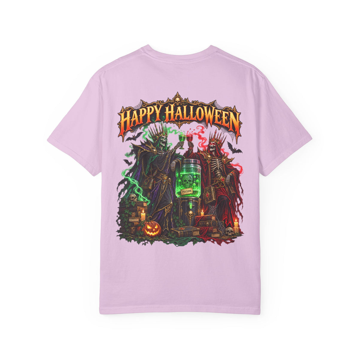 Halloween Haunted Laboratory T-Shirt — "Happy Halloween" Spooky Potion Graphic