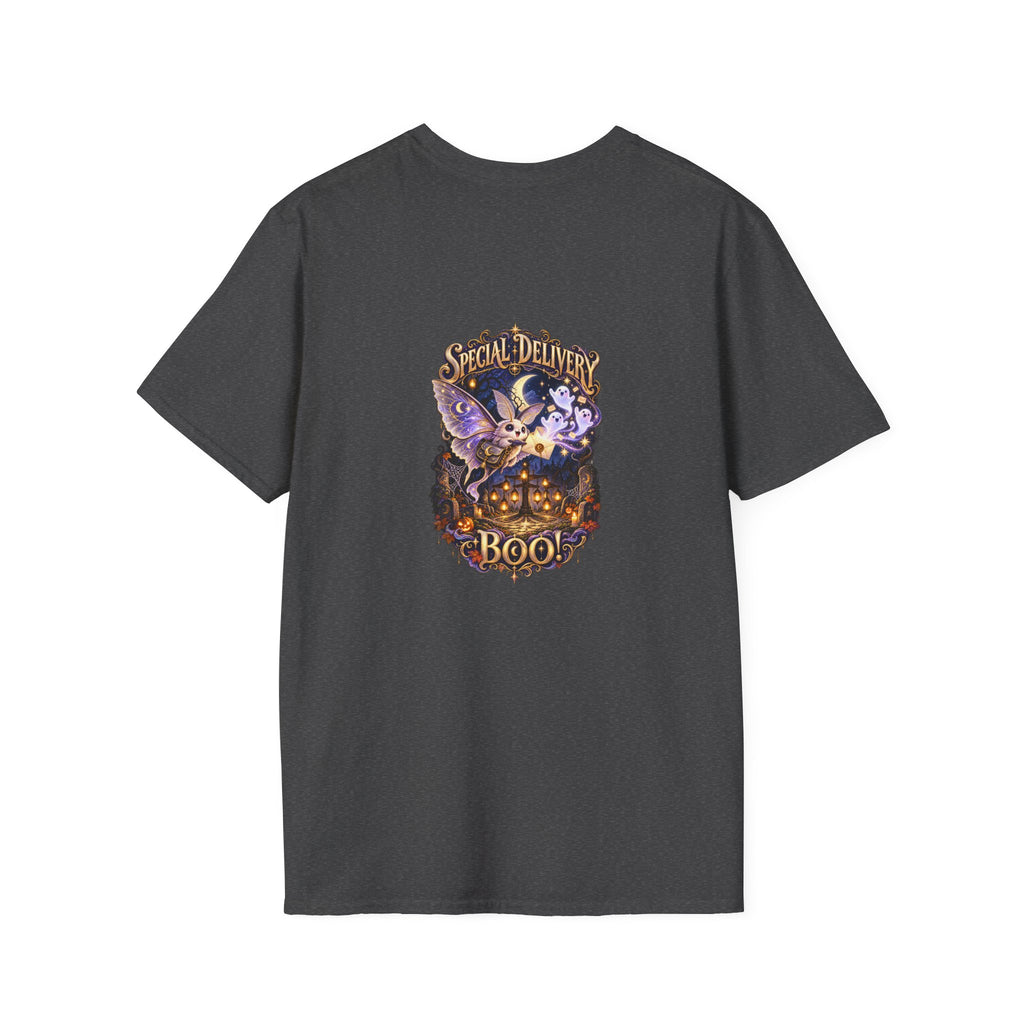 Special Delivery Boo! Halloween Moth Unisex T-Shirt | Mythikal Sundries™