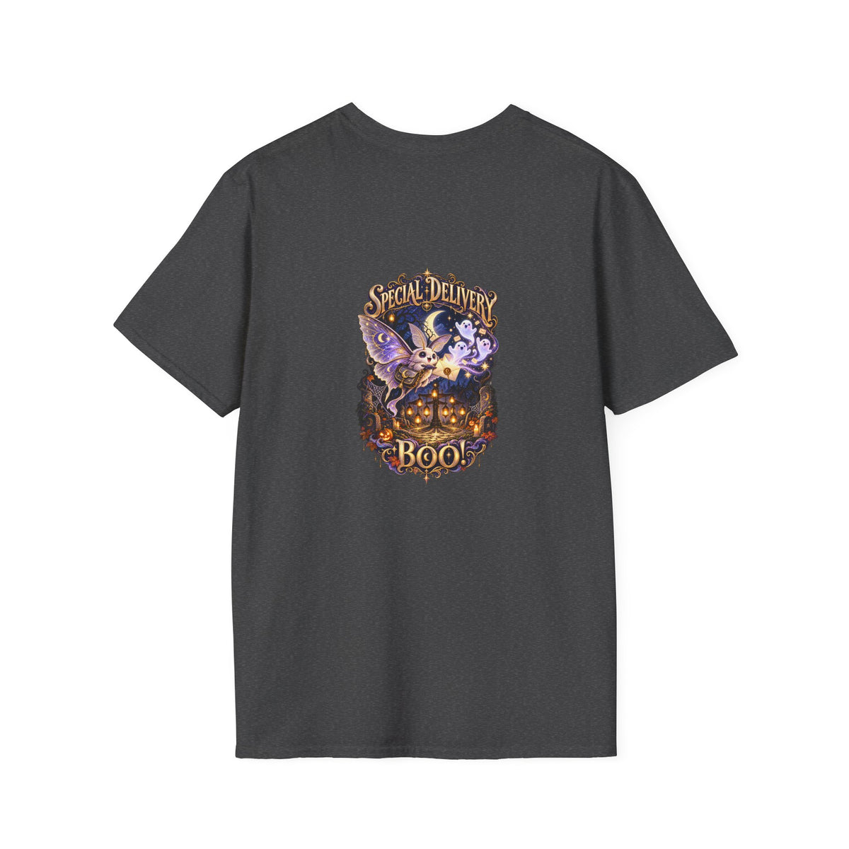 Special Delivery Boo! Halloween Moth Unisex T-Shirt | Mythikal Sundries™