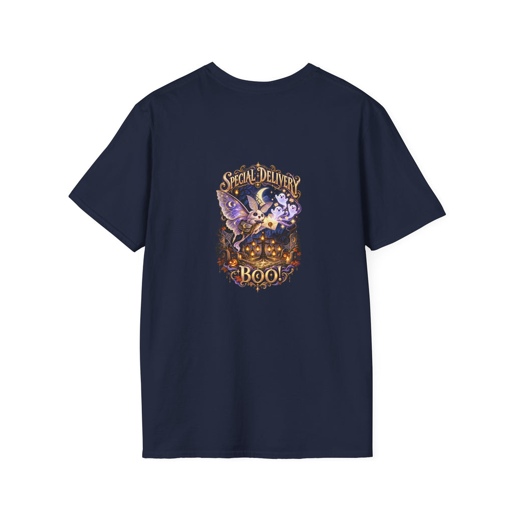 Special Delivery Boo! Halloween Moth Unisex T-Shirt | Mythikal Sundries™