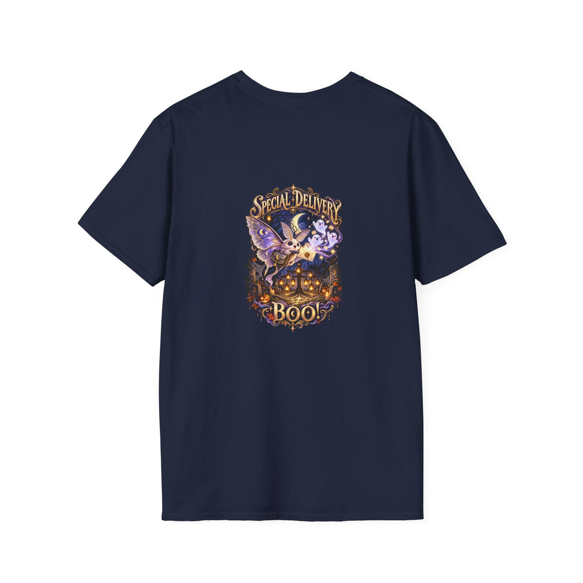 Special Delivery Boo! Halloween Moth Unisex T-Shirt | Mythikal Sundries™