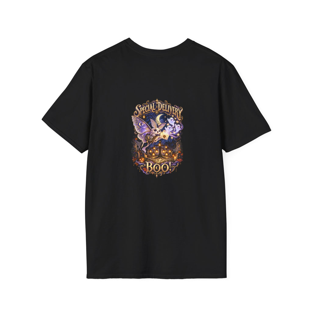 Special Delivery Boo! Halloween Moth Unisex T-Shirt | Mythikal Sundries™
