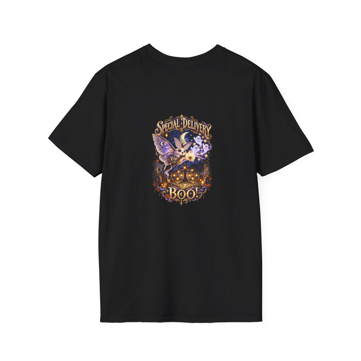 Special Delivery Boo! Halloween Moth Unisex T-Shirt | Mythikal Sundries™