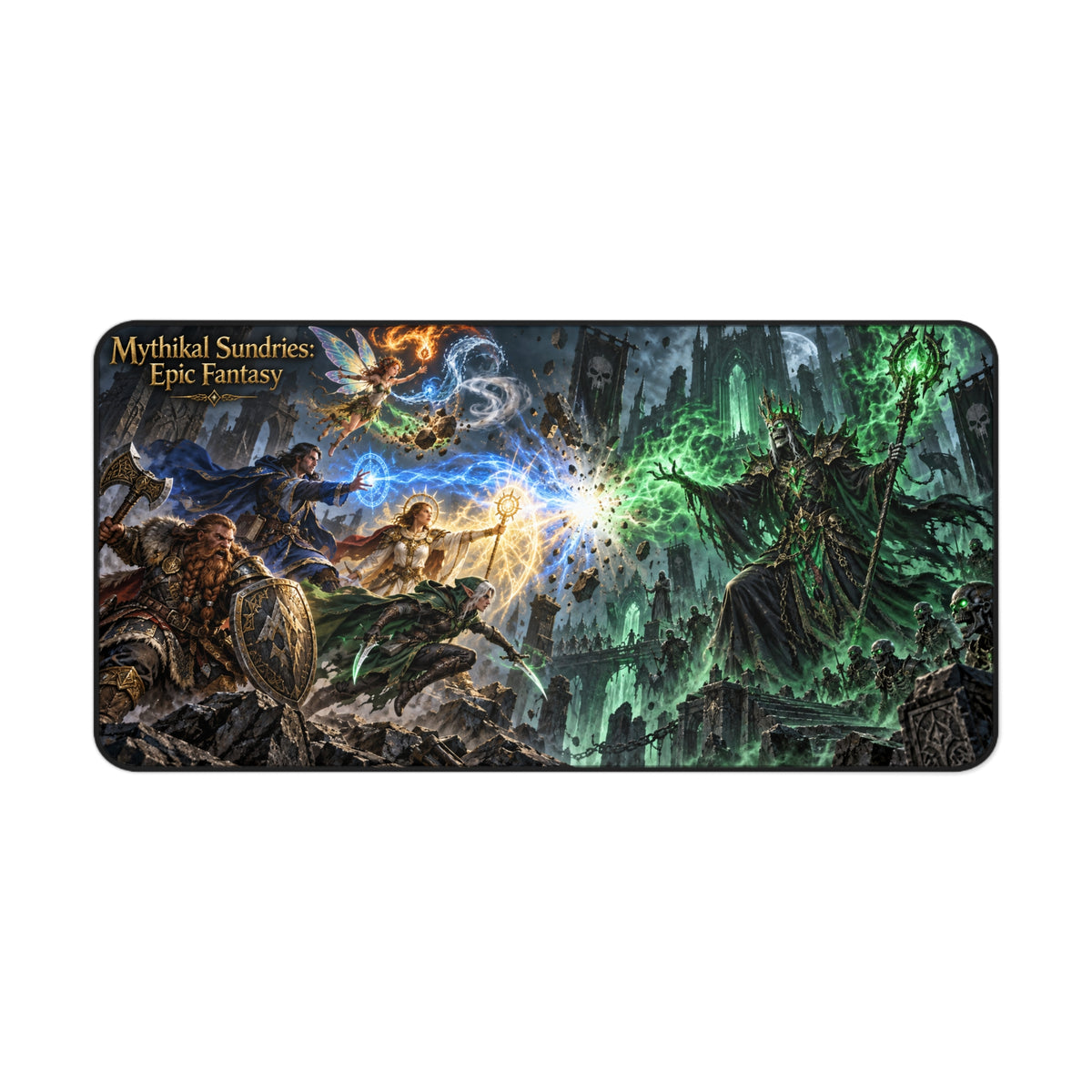 Emerald Lich & Five Heroes Extended Desk Mat