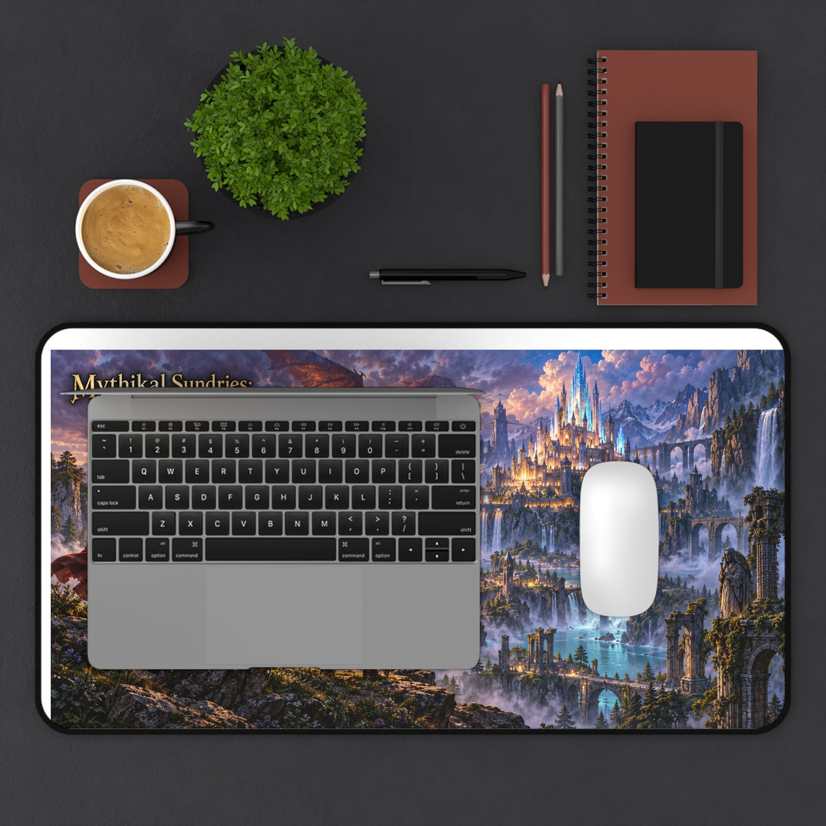 Epic Fantasy Desk Mat — Mythikal Sundries 'Epic Fantasy' Scenic Gaming Mouse Pad
