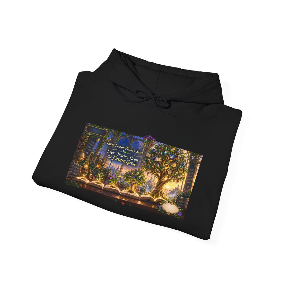 Enchanted Classroom Where Knowledge Grows Teacher Hoodie | Mythikal Sundries™