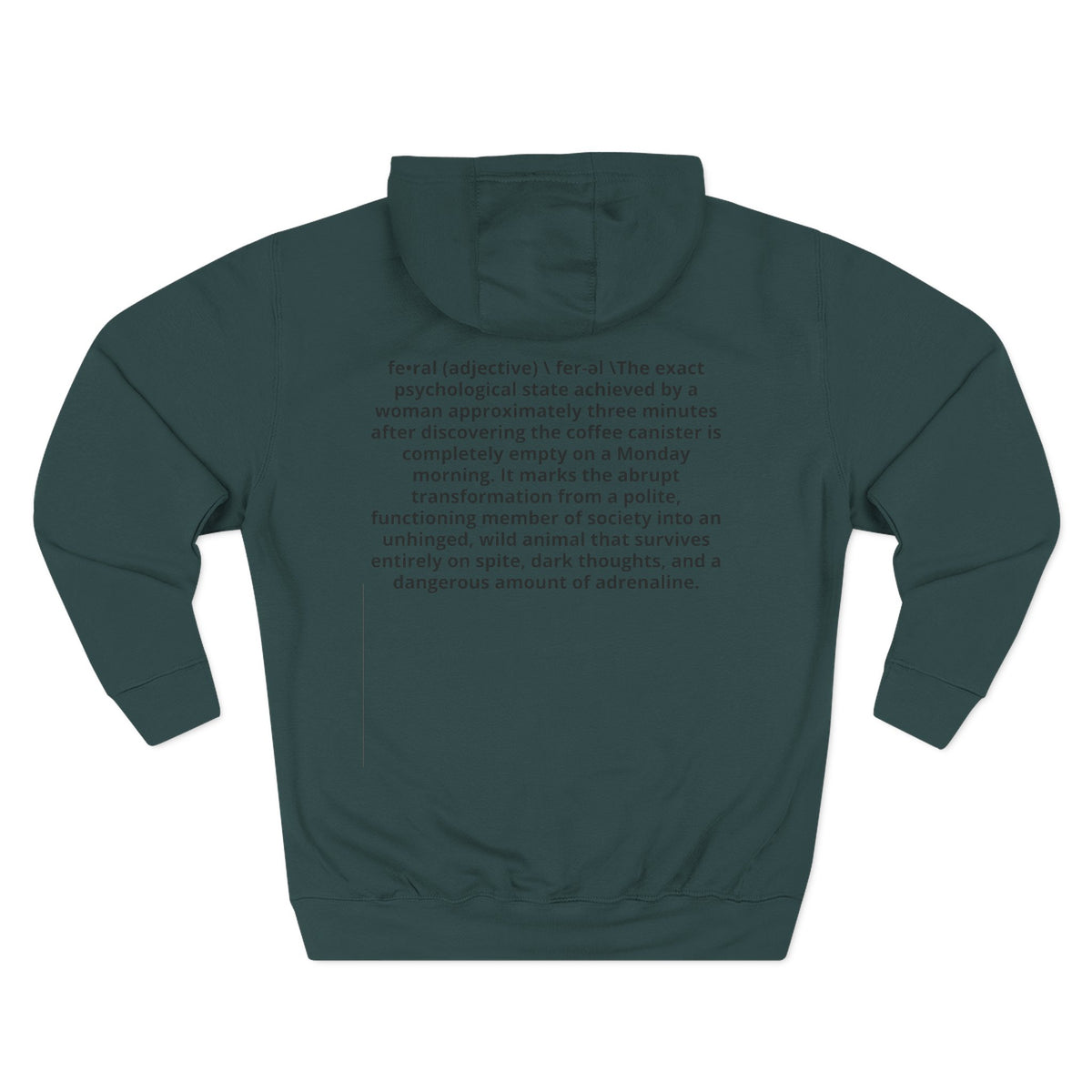Coffee & Violence Raccoon Hoodie — Funny Vintage Animal Graphic Pullover