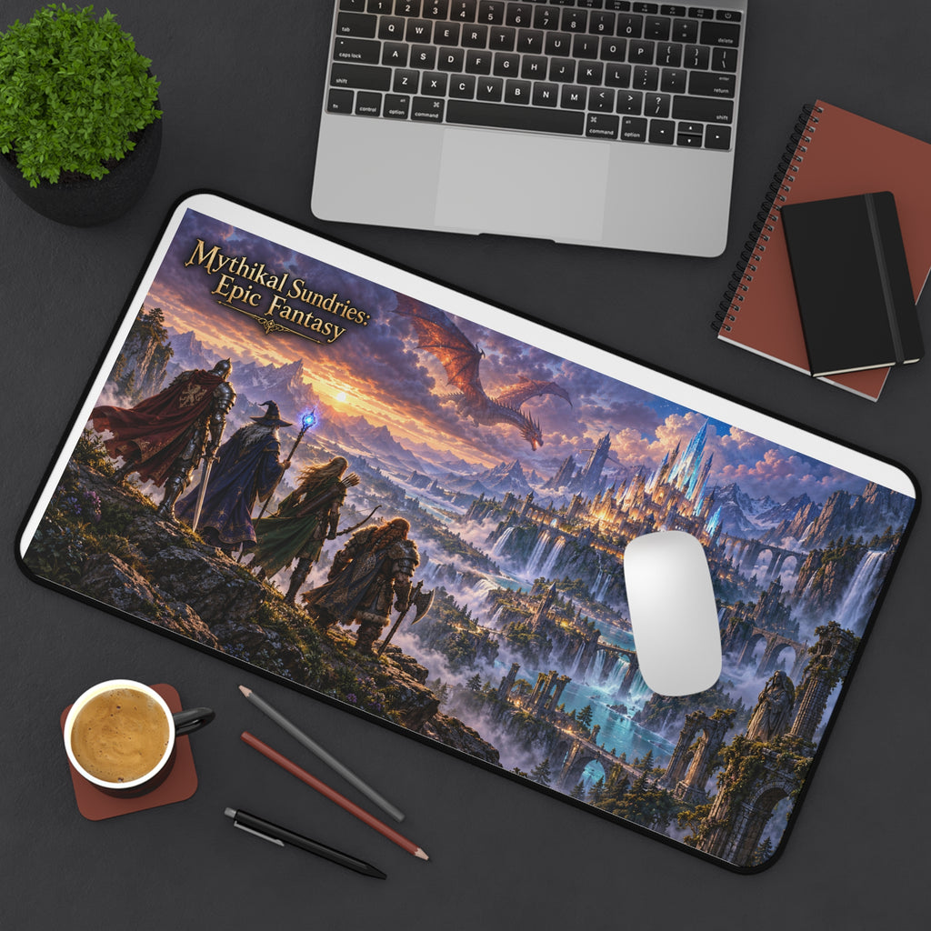 Epic Fantasy Desk Mat — Mythikal Sundries 'Epic Fantasy' Scenic Gaming Mouse Pad