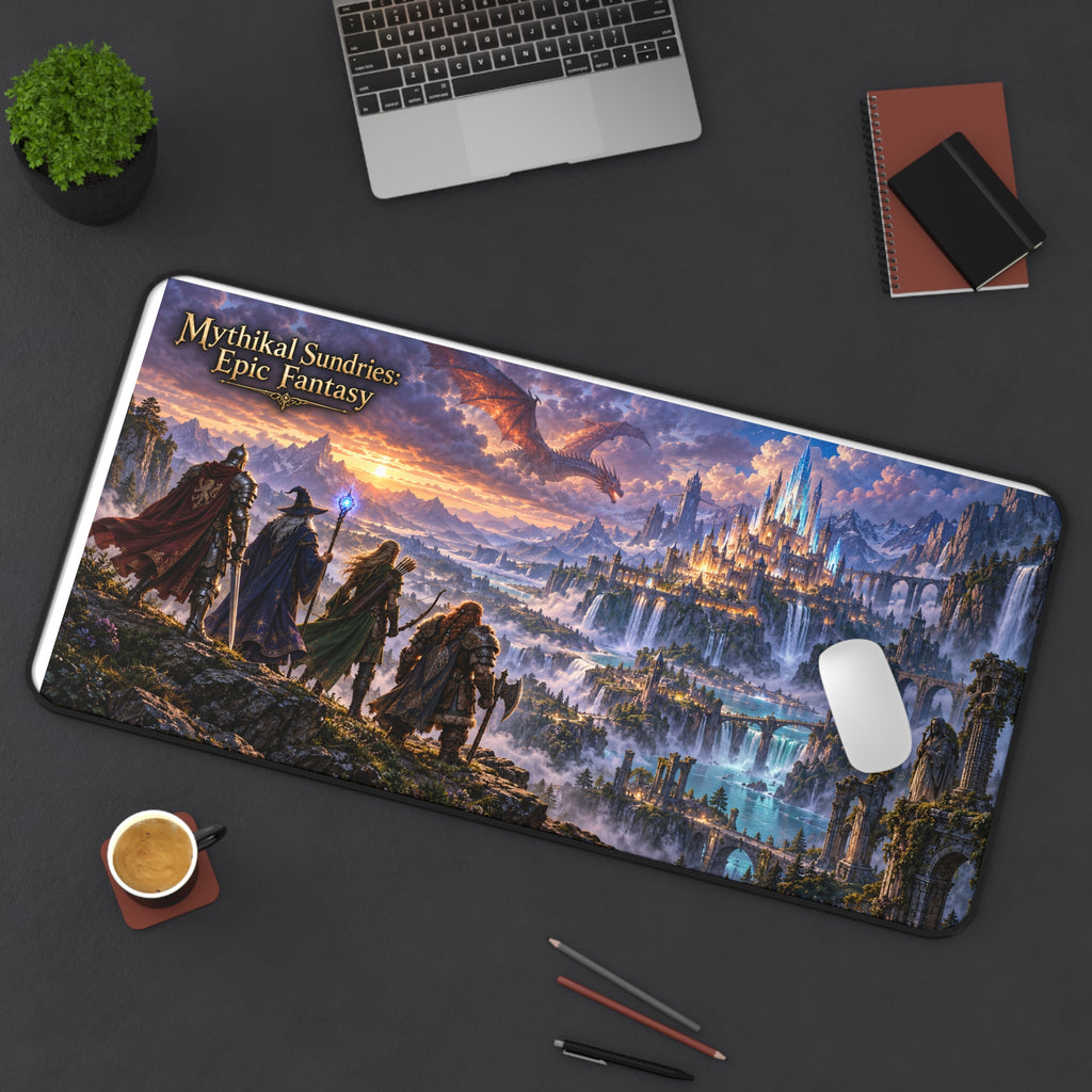 Epic Fantasy Desk Mat — Mythikal Sundries 'Epic Fantasy' Scenic Gaming Mouse Pad