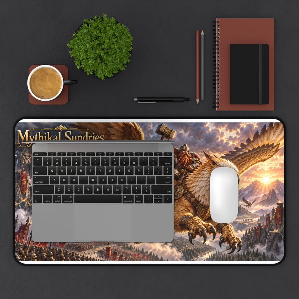 Gryphon Battle Desk Mat — Mythical Sundries Gaming Mouse Pad