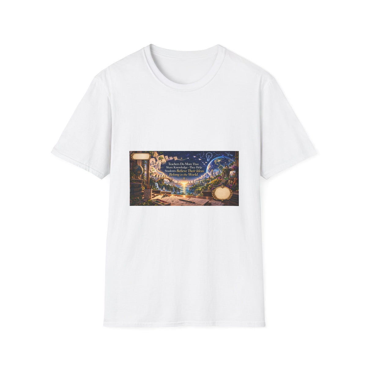 From Classroom Sketches to Worlds Teacher T-Shirt | Mythikal Sundries™